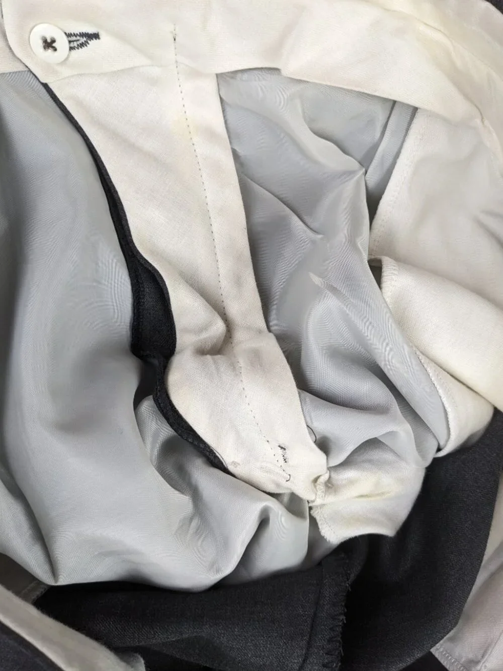 Polo Ralph Lauren 46R Suit Flannel Wool Cashmere 40x30 University